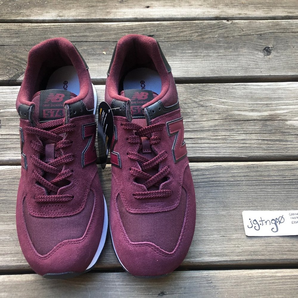 New Balance ML574ECD Burgundy with Black